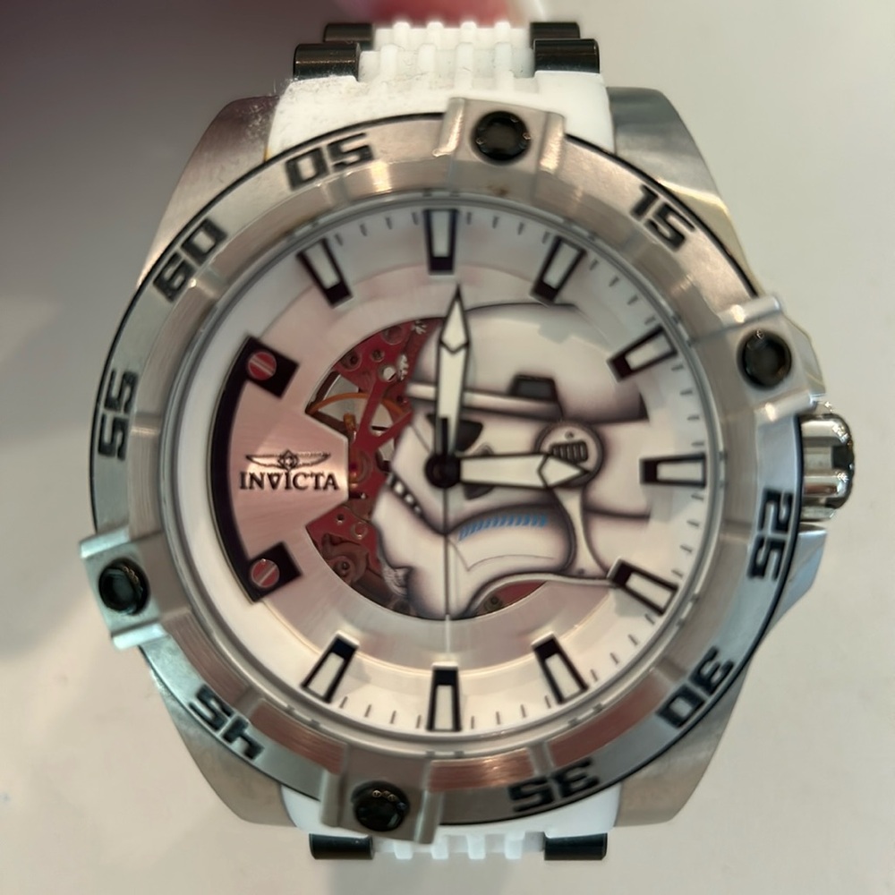 invicta Star Wars Analog Watch Rubber White Excellent